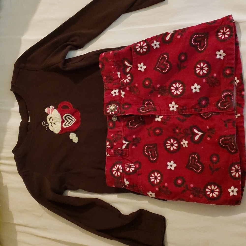 Gymboree top and skirt size 4